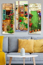 Wallity Cuadro Decorativo MDF Multicolor (3 Piezas) MDF0088